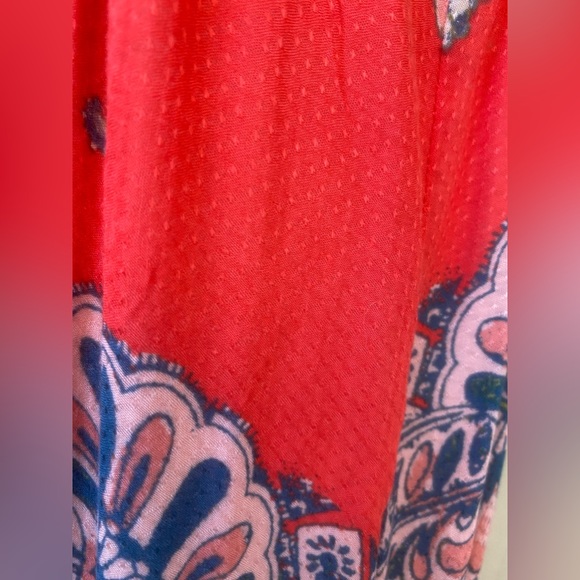 intimately free people red floral open back slip dress sz. s - Picture 11 of 17